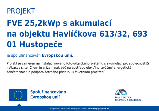 Projekt spolufinancován Evropskou unií